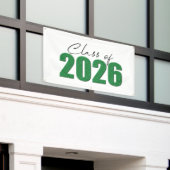Banderoles Classe de Parties scintillant verte de 2026 (Bâtiment extérieur)