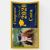 Banderoles Classe de photo Gold One de la Marine de 2024 (Vertical)