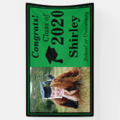 Banderoles Classe de photo Green Black One de 2024 (Vertical)