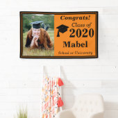 Banderoles Classe de photo Orange Black One 2024 (En situation)