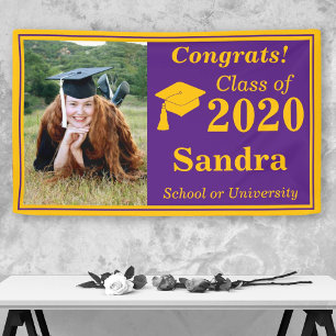 Banderoles Classe de photos Purple Gold de 2020