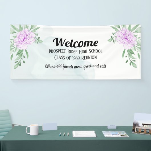 Banderoles Classe Eucalyptus Rose violet rustique Réunion (Salon professionnel)