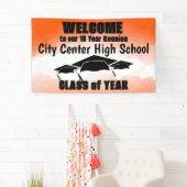 Banderoles Classe frontière Orange Aquarelle Bienvenue (En situation)