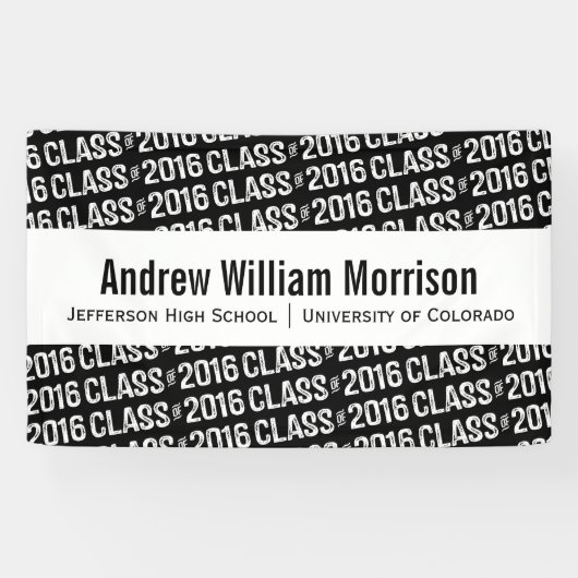 Banderoles Classe moderne de couleur 2016 de coutume (Horizontal)