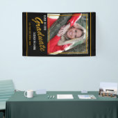 Banderoles Classe Noire Et Or De 2021 Photo Diplômée (Salon professionnel)