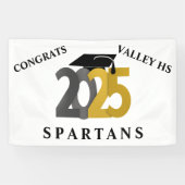 Banderoles Classe or et argent de 2025 (Horizontal)