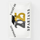 Banderoles Classe or et argent de 2025 (Verticale)