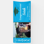 Banderoles Classe Photo Bleue Et Vert De 2025 (Vertical)