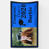 Banderoles Classe photo Blue Black One 2024 (Vertical)
