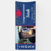 Banderoles Classe Photo De Graduation Rouge, Blanc Et Bleu De (Vertical)