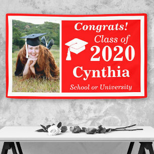 Banderoles Classe photo Red White One de 2023