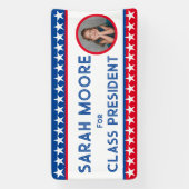 Banderoles Classe Vote" École électorale Blue and Red PHOTO (Verticale)