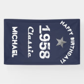 Banderoles Classic 1958 60e anniversaire (Horizontal)