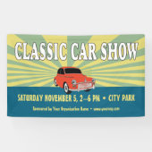 Banderoles Classic Car Show Retro Style (Horizontal)