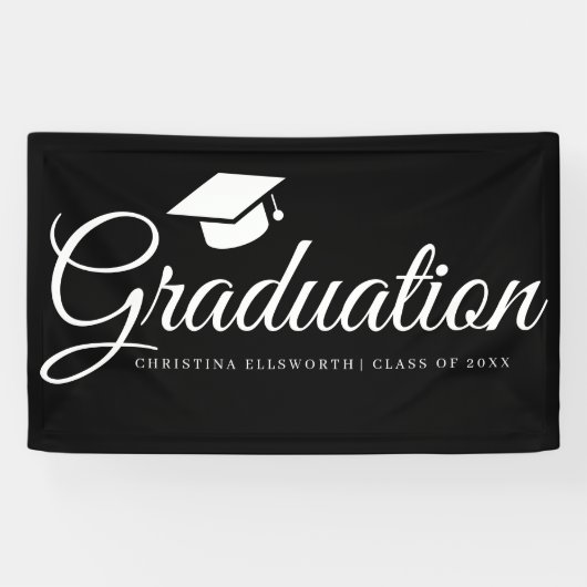 Banderoles Classic Graduation Cap Party (Horizontal)