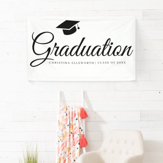 Banderoles Classic Graduation Cap Party (En situation)