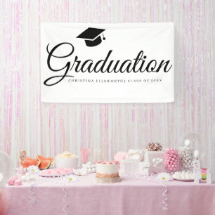 Banderoles Classic Graduation Cap Party