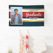 Banderoles Classic Stripes Graduate Photo Graduate Party (En situation)