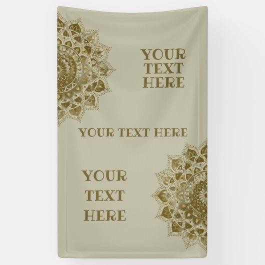 Banderoles Classique Mandala Inde Style 4 (Vertical)