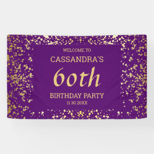 Banderoles Classy Egypt Gold Sprinkings violet Anniversaire