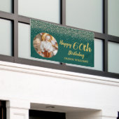 Banderoles Classy Elegant 60e Anniversaire Green Gold Parties (Bâtiment extérieur)