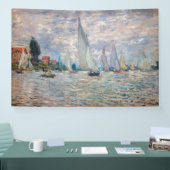 Banderoles Claude Monet - Bateaux Regatta à Argenteuil (Salon professionnel)