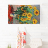 Banderoles Claude Monet - Bouquet de tournesols (En situation)