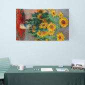 Banderoles Claude Monet - Bouquet de tournesols (Salon professionnel)