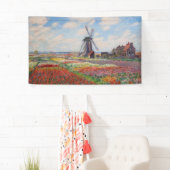 Banderoles Claude Monet - Champ de Tulipes en Hollande (En situation)