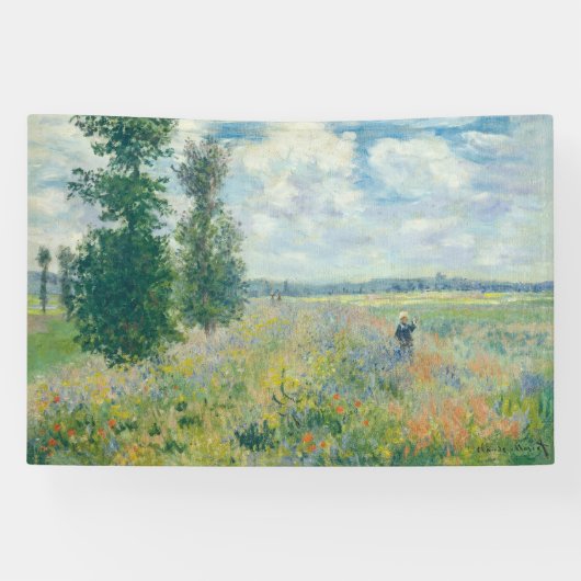 Banderoles Claude Monet - Champs de pavot près d'Argenteuil ( (Horizontal)