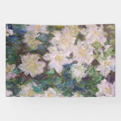 Banderoles Claude Monet - Clematis blanc (Horizontal)