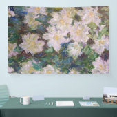 Banderoles Claude Monet - Clematis blanc (Salon professionnel)