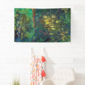 Banderoles Claude Monet - Coin d'un étang avec des Nénuphars (En situation)