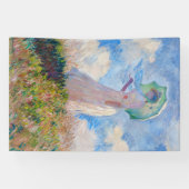 Banderoles Claude Monet - Femme avec Parasol face à gauche (Horizontal)