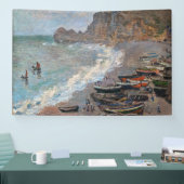 Banderoles Claude Monet - La plage d'Etretat (Salon professionnel)