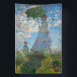 Banderoles Claude Monet - La Promenade, Femme avec un Parasol<br><div class="desc">La Promenade,  Femme avec un Parasol / Madame Monet et son fils / La Promenade / La Femme a l'ombrelle - Claude Monet,  1875</div>