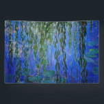 Banderoles Claude Monet - Lys d'eau avec saule plumant<br><div class="desc">Nymphéas avec rameaux de saule en pleurs / Nymphéas avec rameaux de saule par Claude Monet en 1916-1919</div>