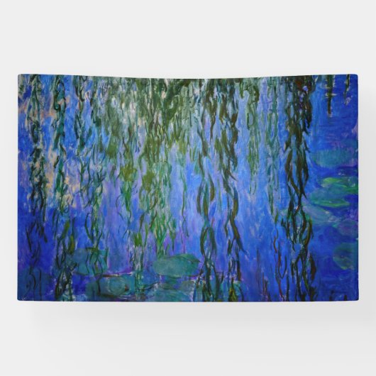 Banderoles Claude Monet - Lys d'eau avec saule plumant (Horizontal)