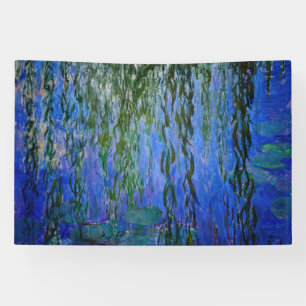 Banderoles Claude Monet - Nymphéas avec saule pleureur