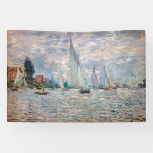 Banderoles Claude Monet - Régate de bateaux à Argenteuil