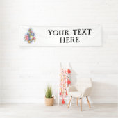 Banderoles Clé de fer avec roses roses roses (Insitu)