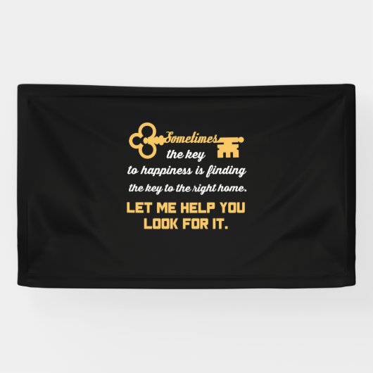 Banderoles Clé de votre nouvelle maison (Horizontal)