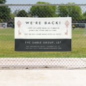 Banderoles Clé vintage | Réouverture de l'entreprise immobili (En situation)