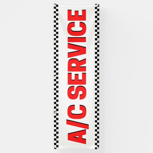 Banderoles Climatisation Service Automobile Magasin Grand (Vertical)