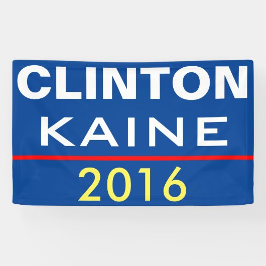 BANDEROLES CLINTON KAINE 2016 (Horizontal)