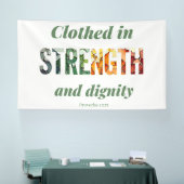 Banderoles Clothed in Strength and Dignity (Salon professionnel)