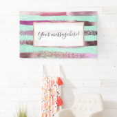 Banderoles Clou vert de Monnaie rose Parties scintillant polo (En situation)