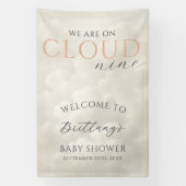 Banderoles Cloud Nine Clouds Baby Shower Welcome (Verticale)
