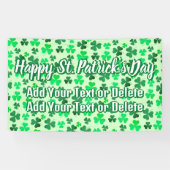 Banderoles Clover Shamrock Irish Party St Patrick's Day Texte (Horizontal)