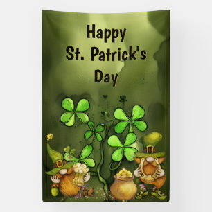 Banderoles Clovers and Leprechaun Gnomes St. Patrick's Day